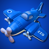 Colorful Pull-Back Airplane Toy - Available in Blue, Yellow, and Red